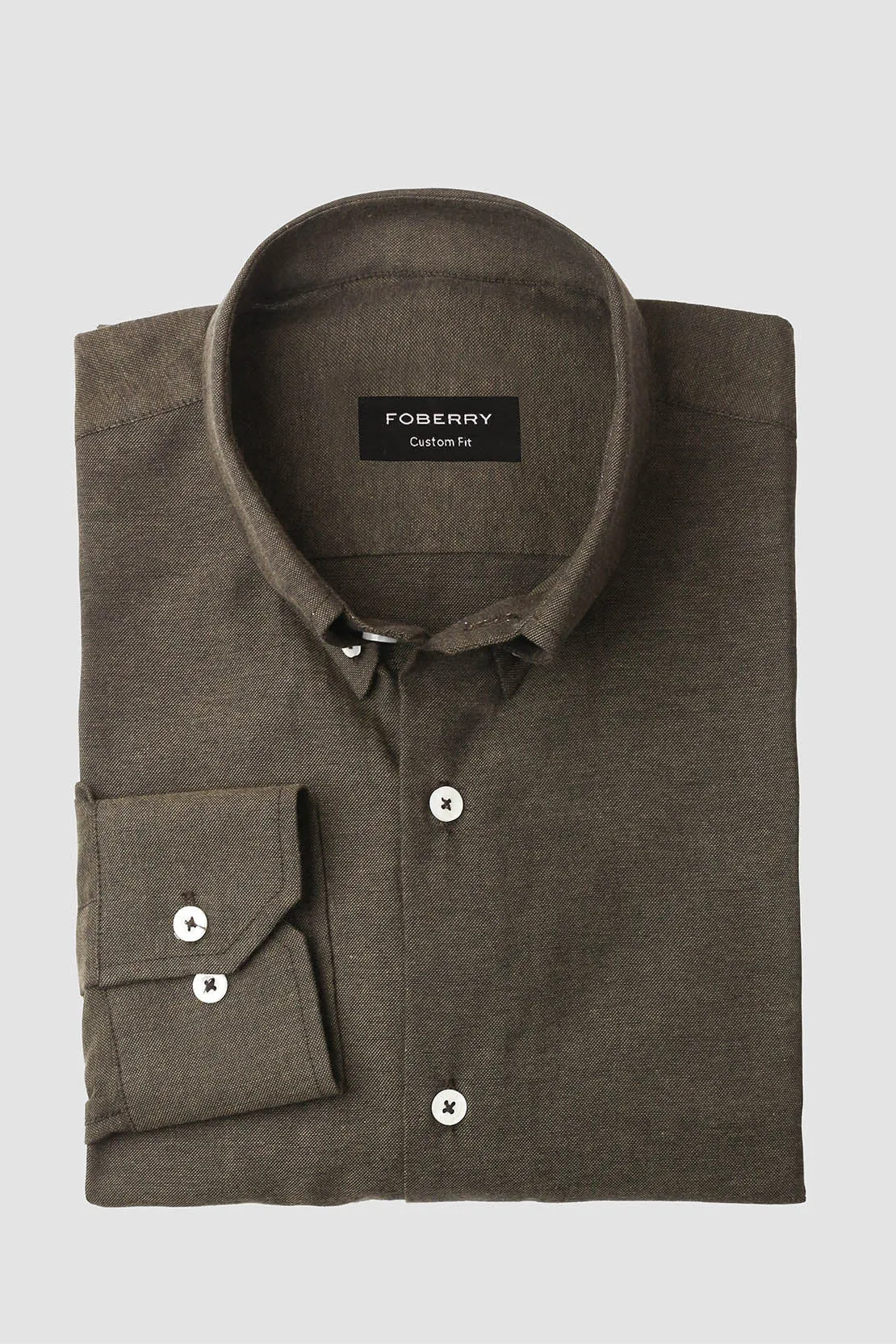 Army Green Linen Shirt