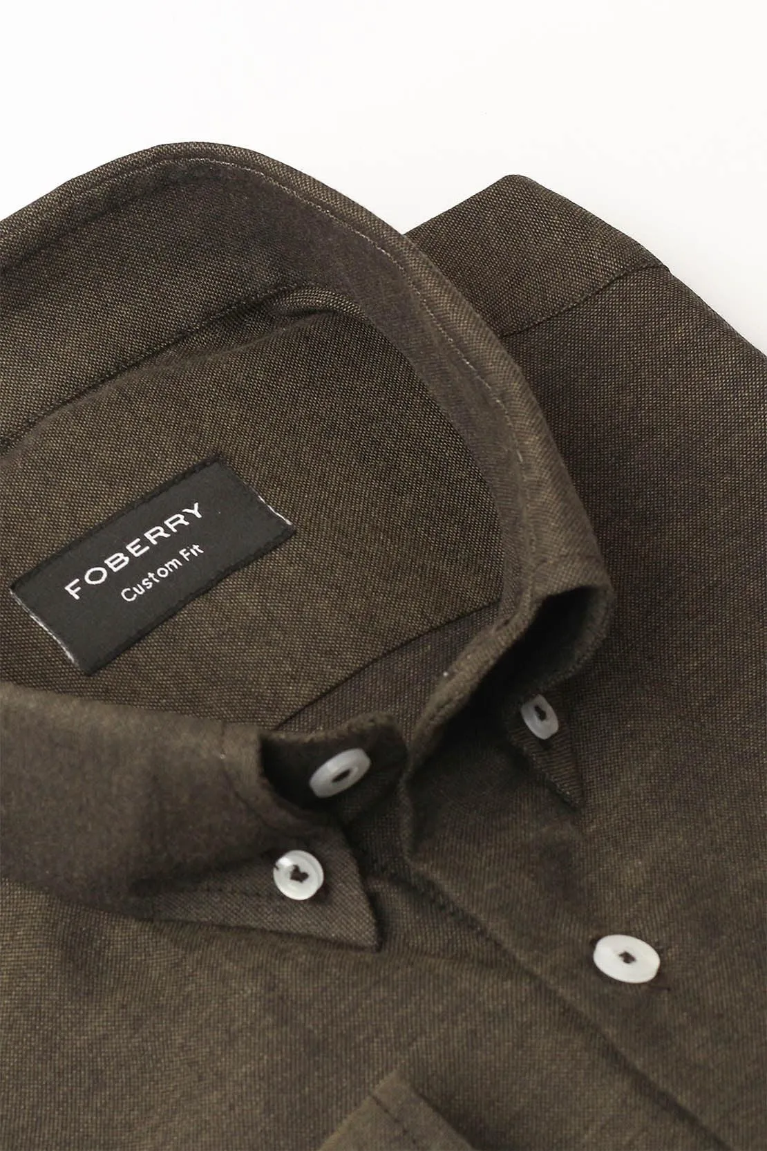 Army Green Linen Shirt