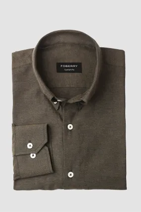 Army Green Linen Shirt