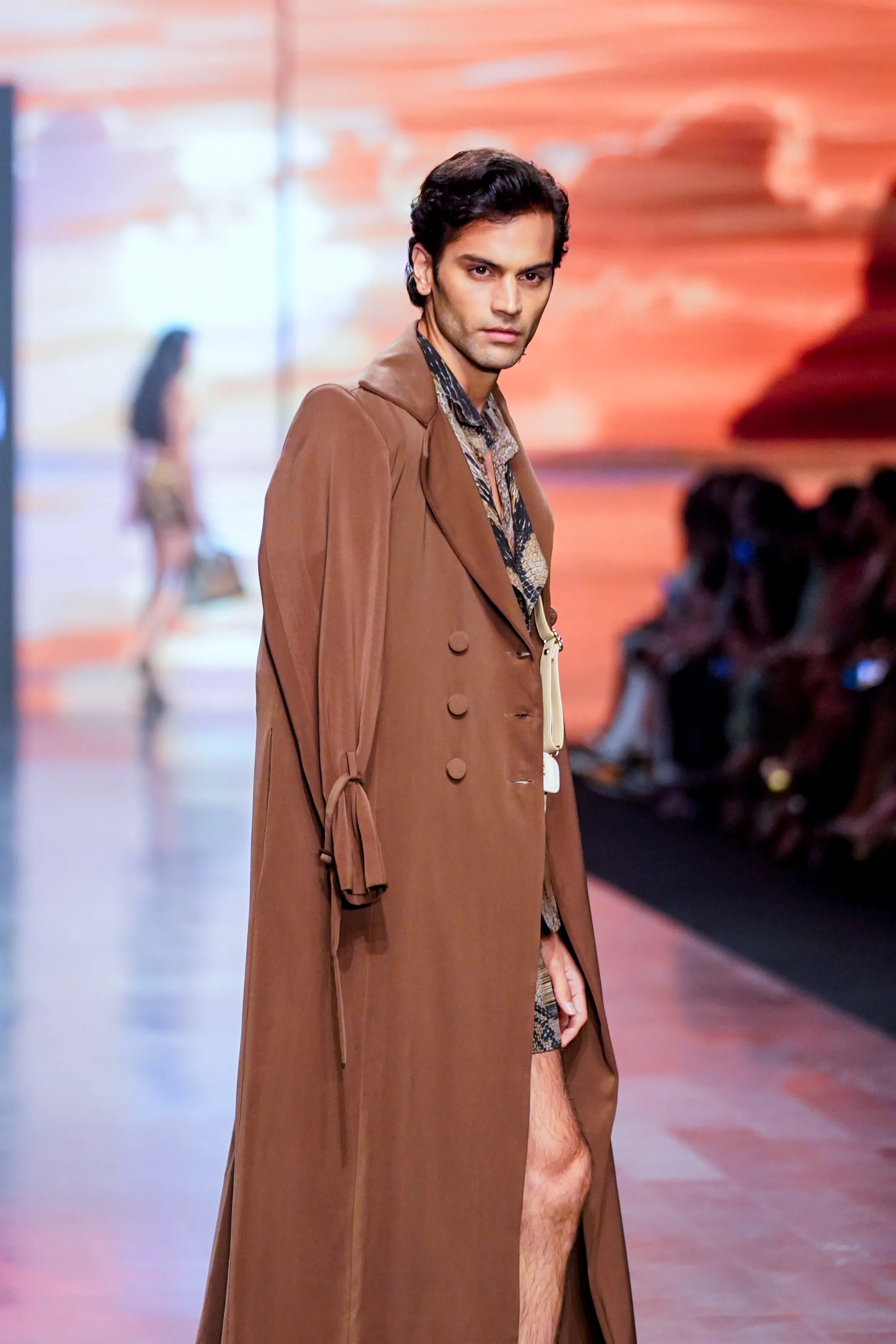 Dark Tan Trench Coat