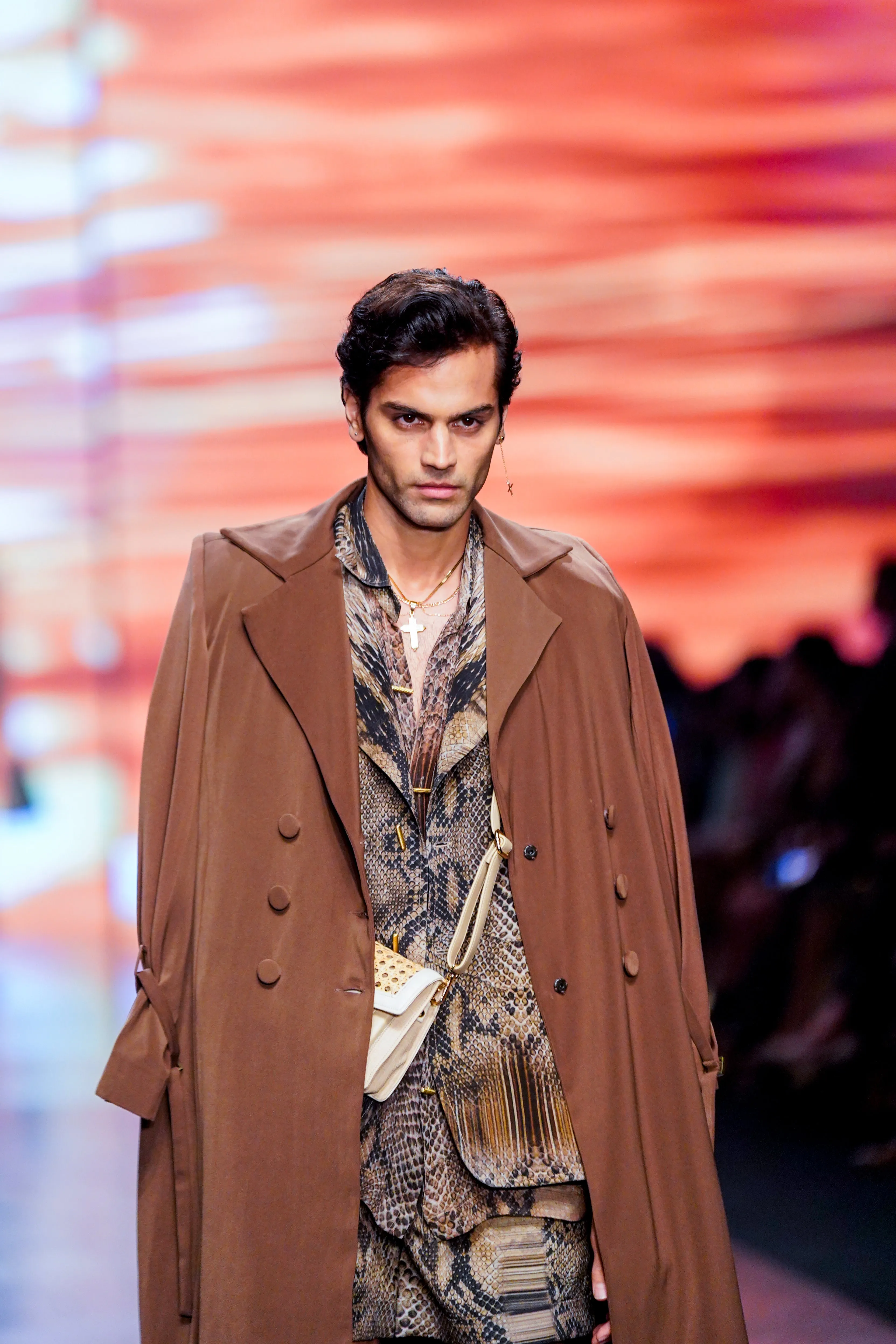 Dark Tan Trench Coat