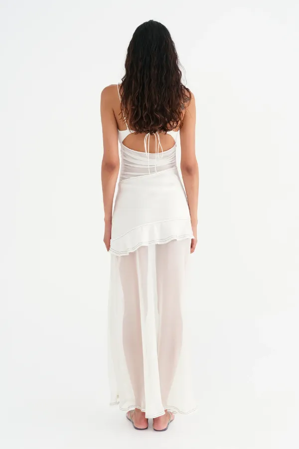 Delilah Maxi Dress Off White