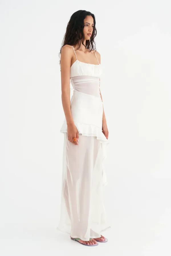 Delilah Maxi Dress Off White
