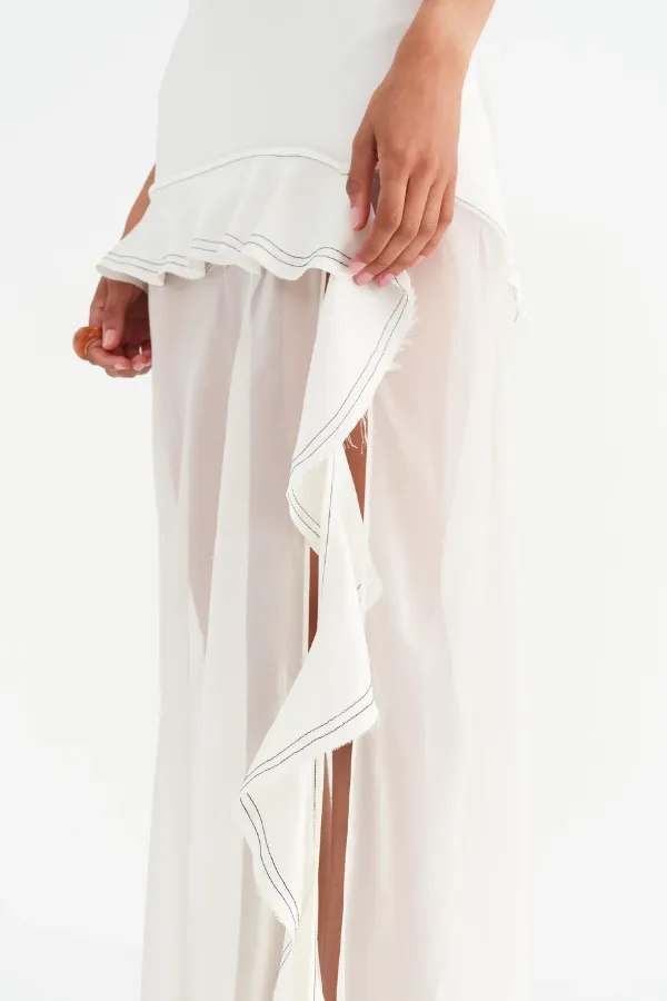 Delilah Maxi Dress Off White