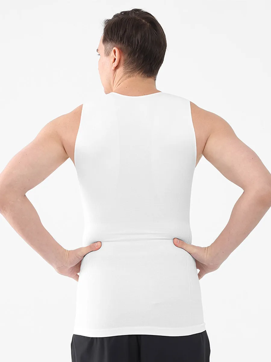 Gynecomastia Compression Tank Top Slimming Tummy Control
