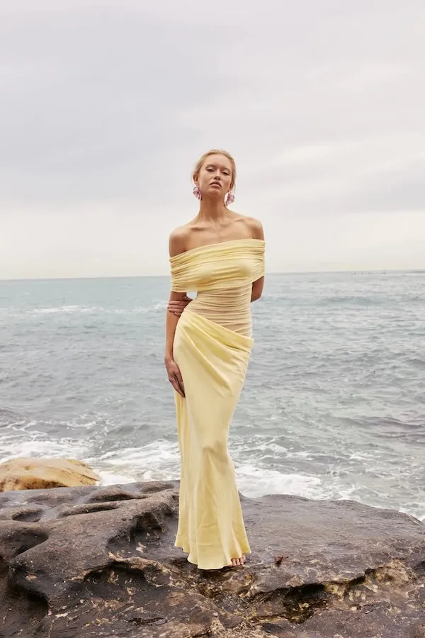 Nico Off Shoulder Maxi Dress Butter
