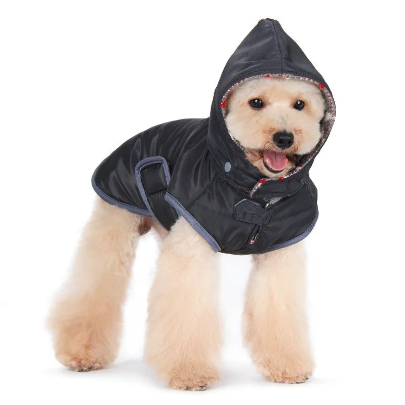 REVERSIBLE DOG SWEATER TRENCH COAT