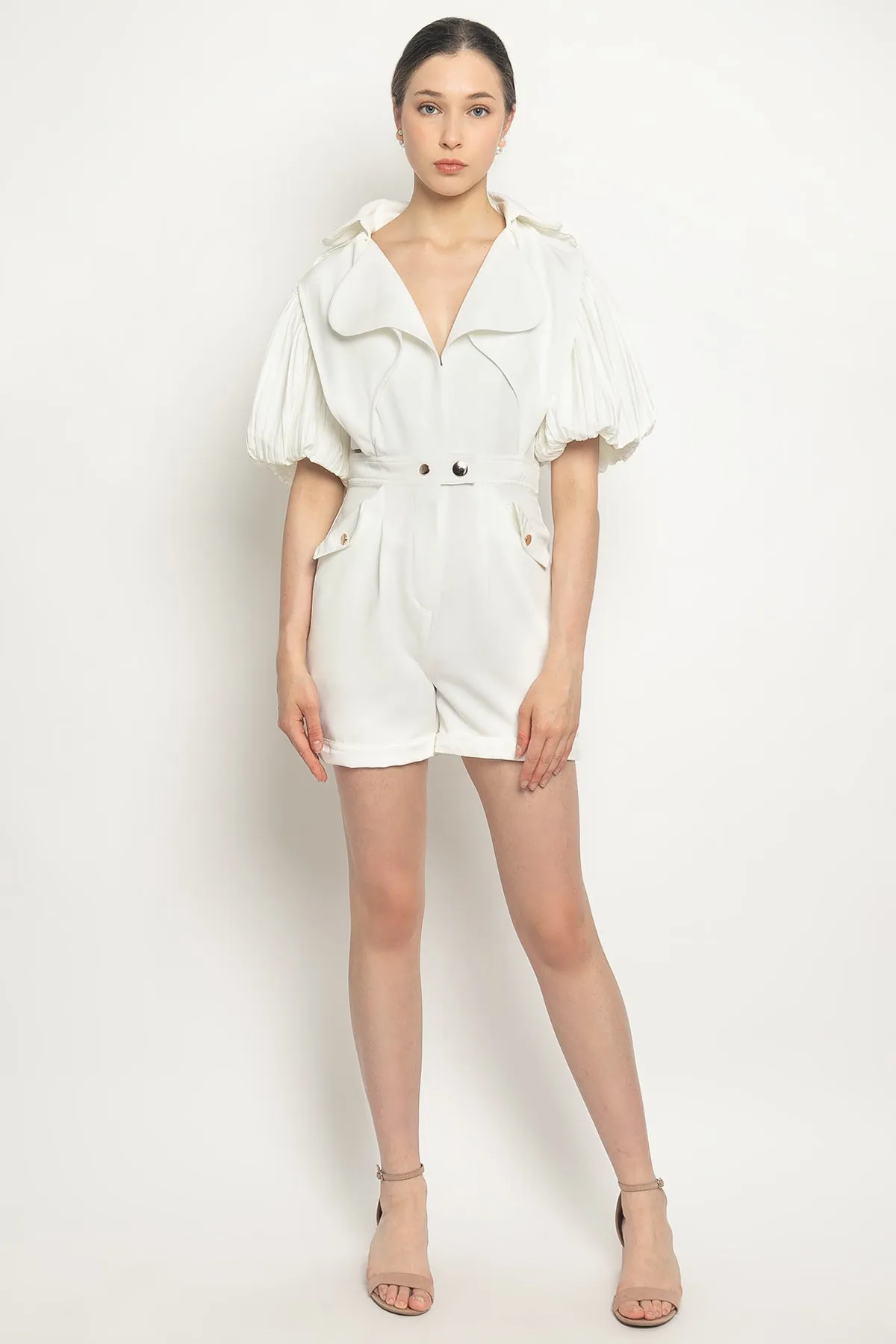 Royal Jumpsuit in Broken White