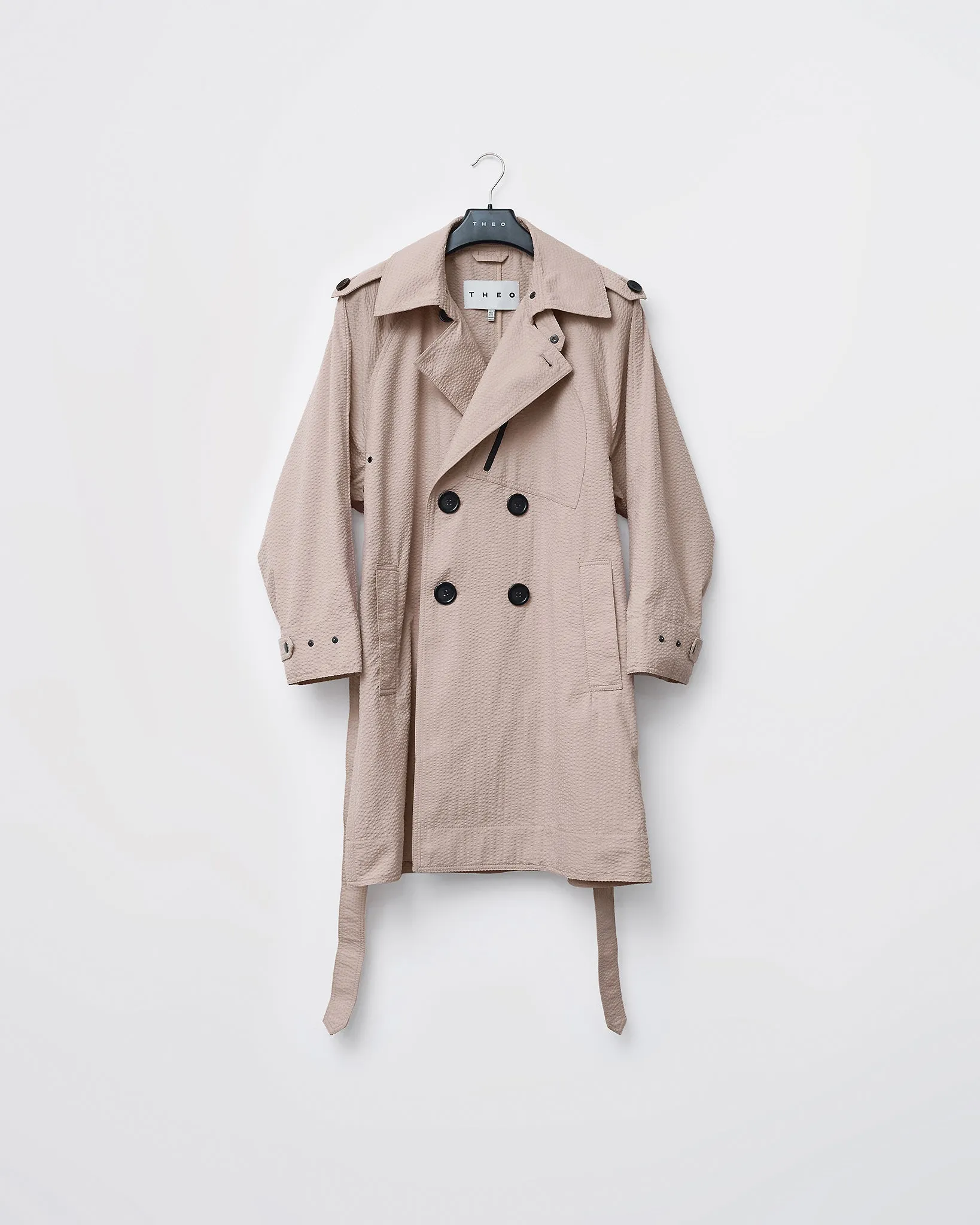 TEXTURED TRENCH COAT