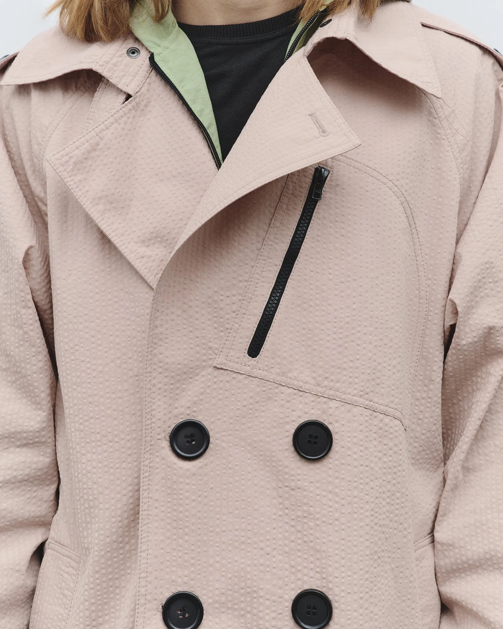 TEXTURED TRENCH COAT